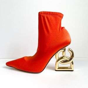 Dolce&Gabbana Red Logo heel bootie New